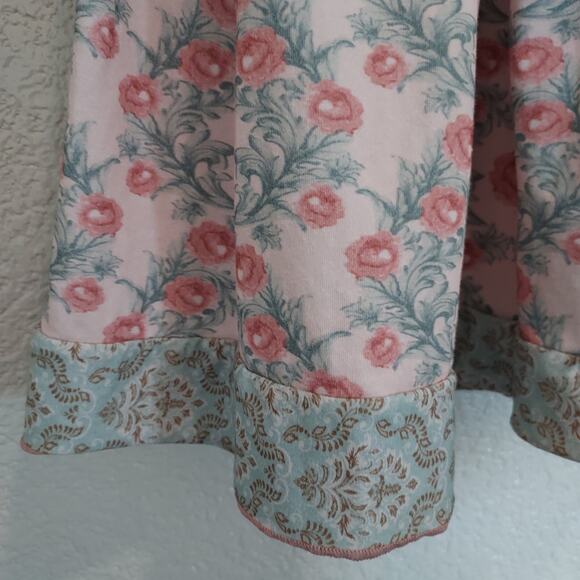 🔴3/$20 Ruffles Pink & Gray Floral Dress - Picture 3 of 6